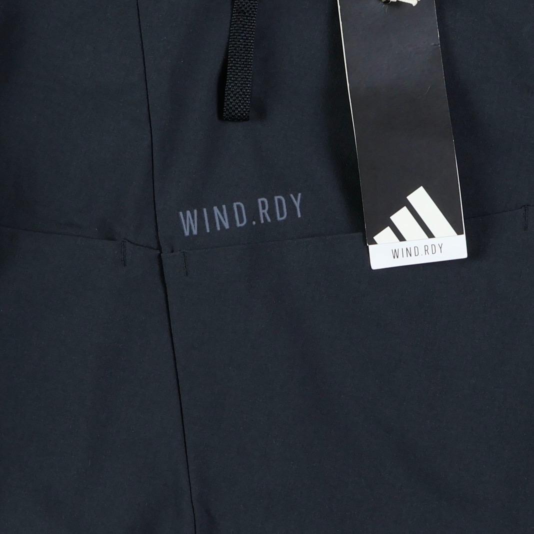 【100】秋冬 定価17,600円 アディダス ゴルフ 防風 アンクルパンツ 黒
