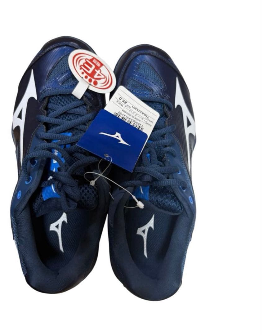 MIZUNO バドミントンシューズ ウエーブクロー2 ワイド 25.0cm