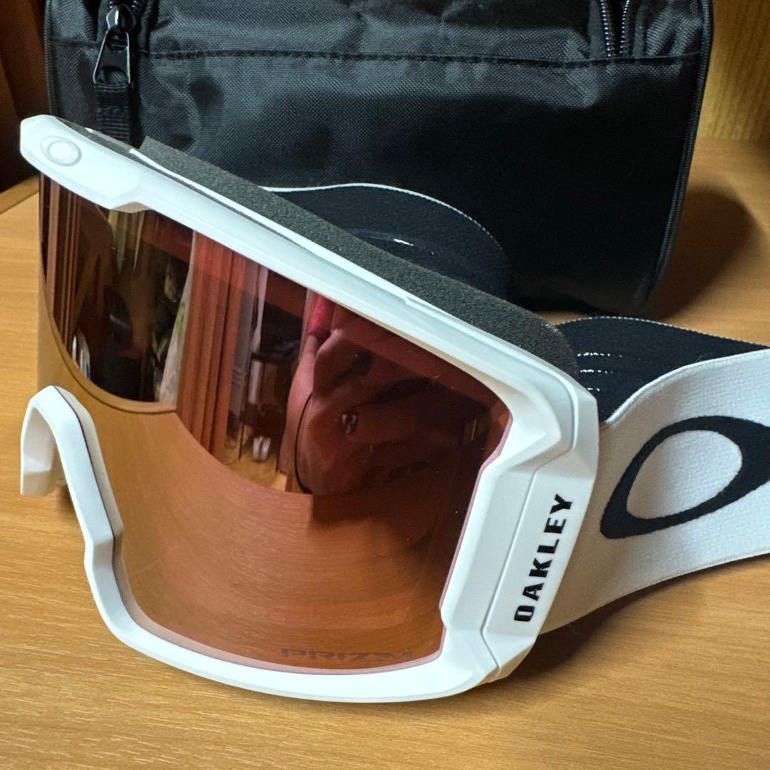 oakley prizm LINE MINER ローズ×ホワイト M