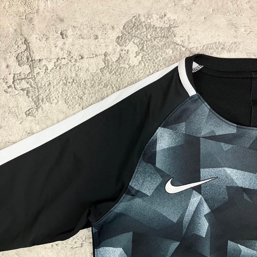 NIKE パリサンジェルマン PSG 長袖ドリルトップ 古着 刺繍ロゴ ブラック