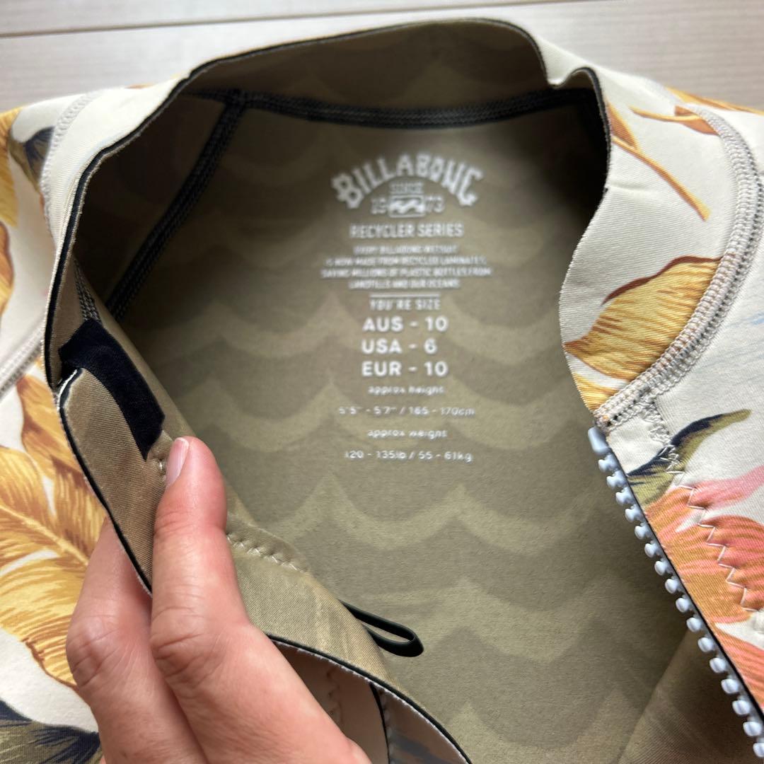 Billabong フローラル ロングスリーブスプリングウェットスーツ　サイズL