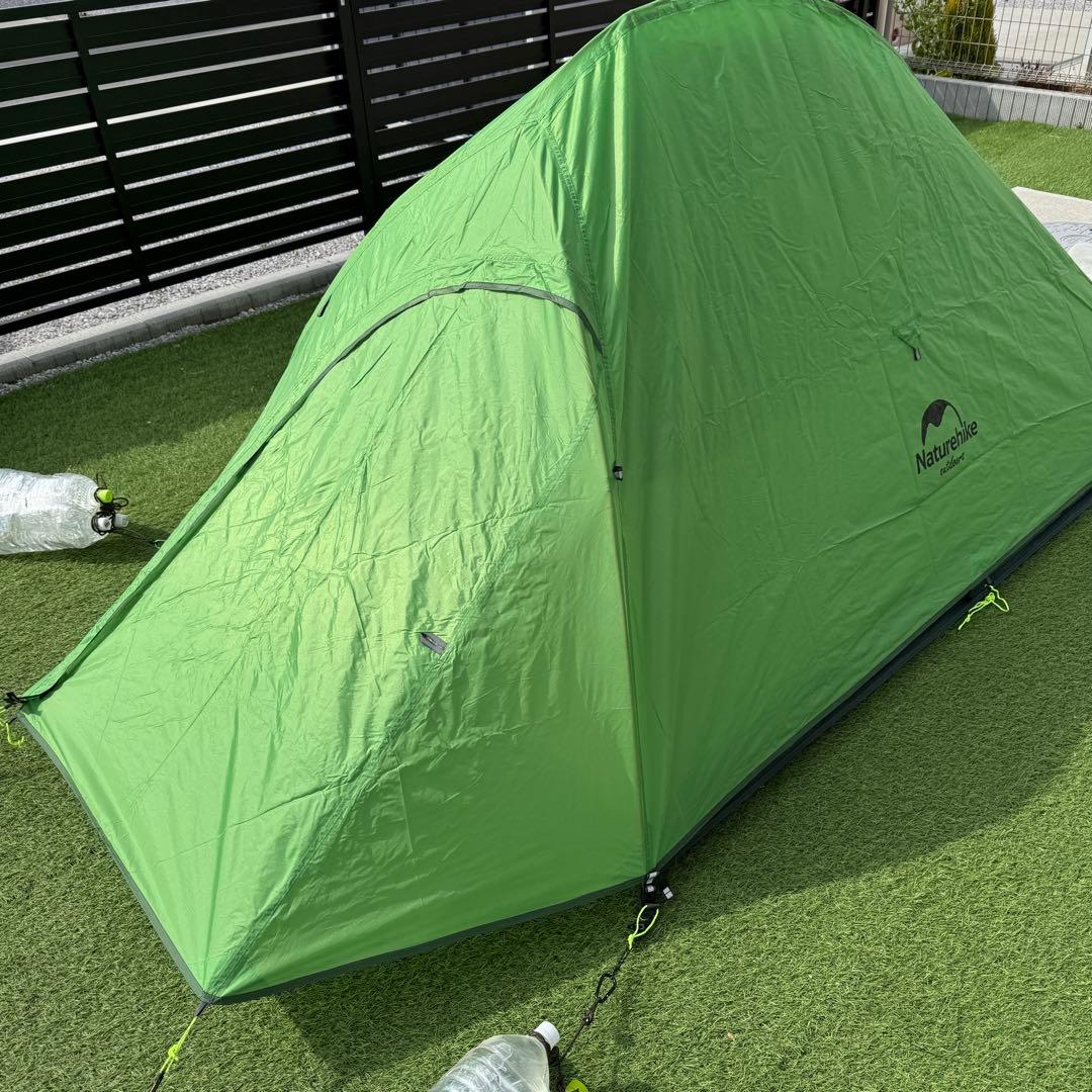 美品 Naturehike Cloud UP 2X グリーン フットプリント付