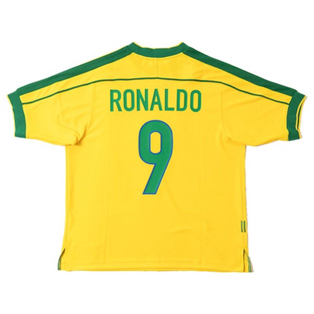 【新品未使用】 1998 ブラジル代表 リイシュー ロナウド ユニフォーム