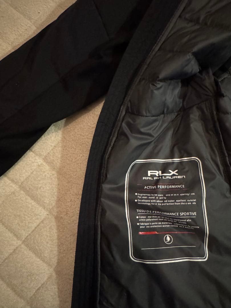 【美品1Rのみ着用】RLX ハイブリッドフーデッドジャケット Sサイズ黒 希少