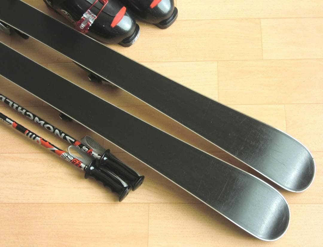 ■■送料無料■ELAN■子供用スキーフルセット■板120靴22■WAX済■■