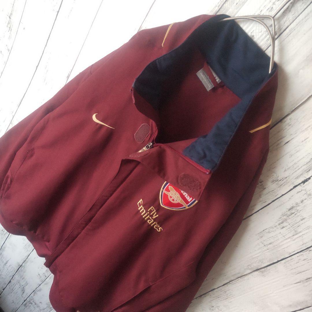 【希少】 NIKE アーセナル 07/08 アンセムジャケット バーガンディ M