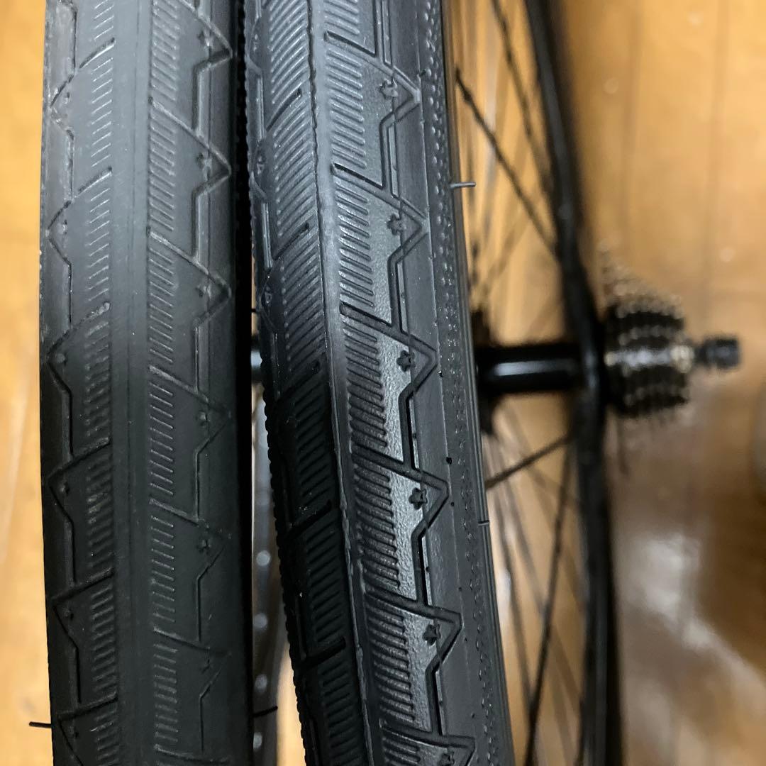 自転車用前後ホイールセット、160mmローター付き