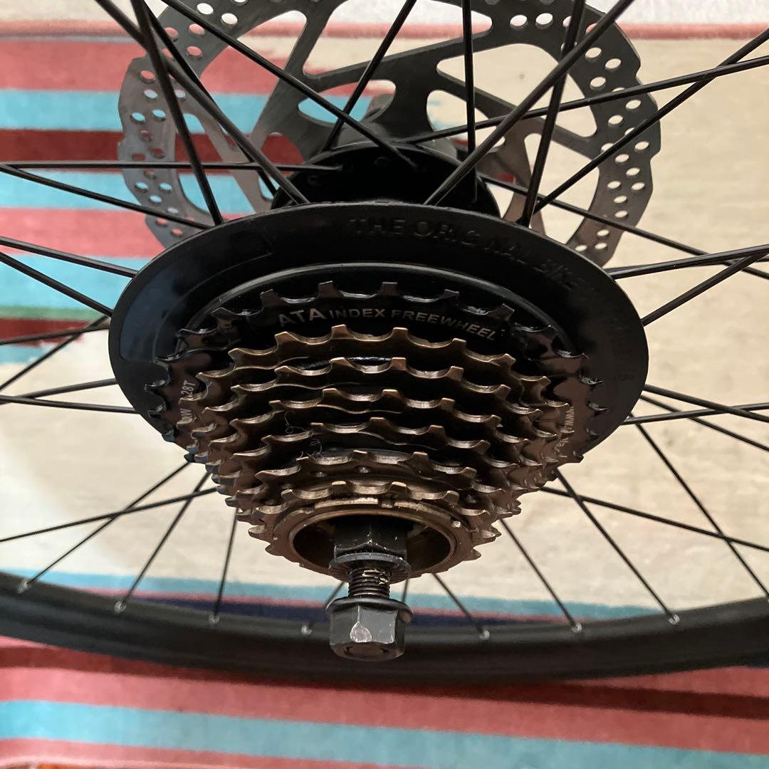 自転車用前後ホイールセット、160mmローター付き