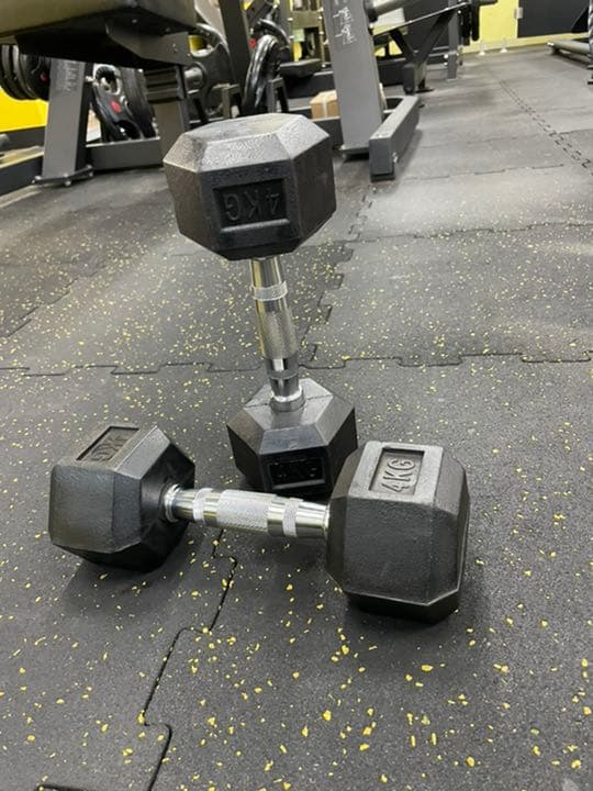 ラバーヘックス  ダンベル　4kg 8kg 各２個