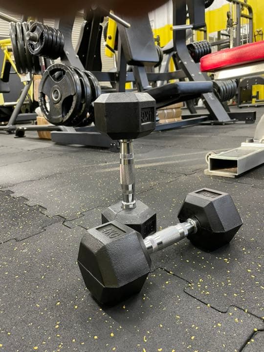 ラバーヘックス  ダンベル　4kg 8kg 各２個