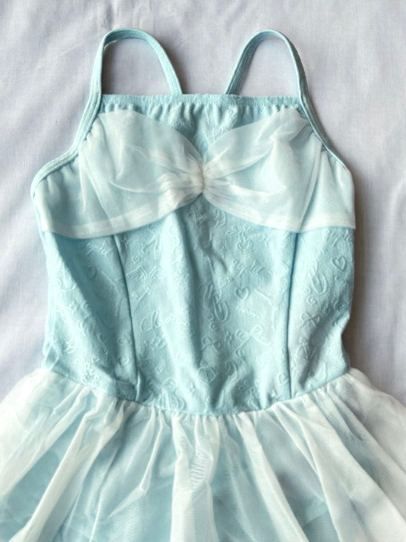 あっこさん専用★ドレスの様なチュールスカート付レオタード水色130K