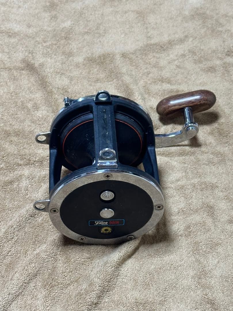 ダイワシーライン900Hハンドルドラグ使用