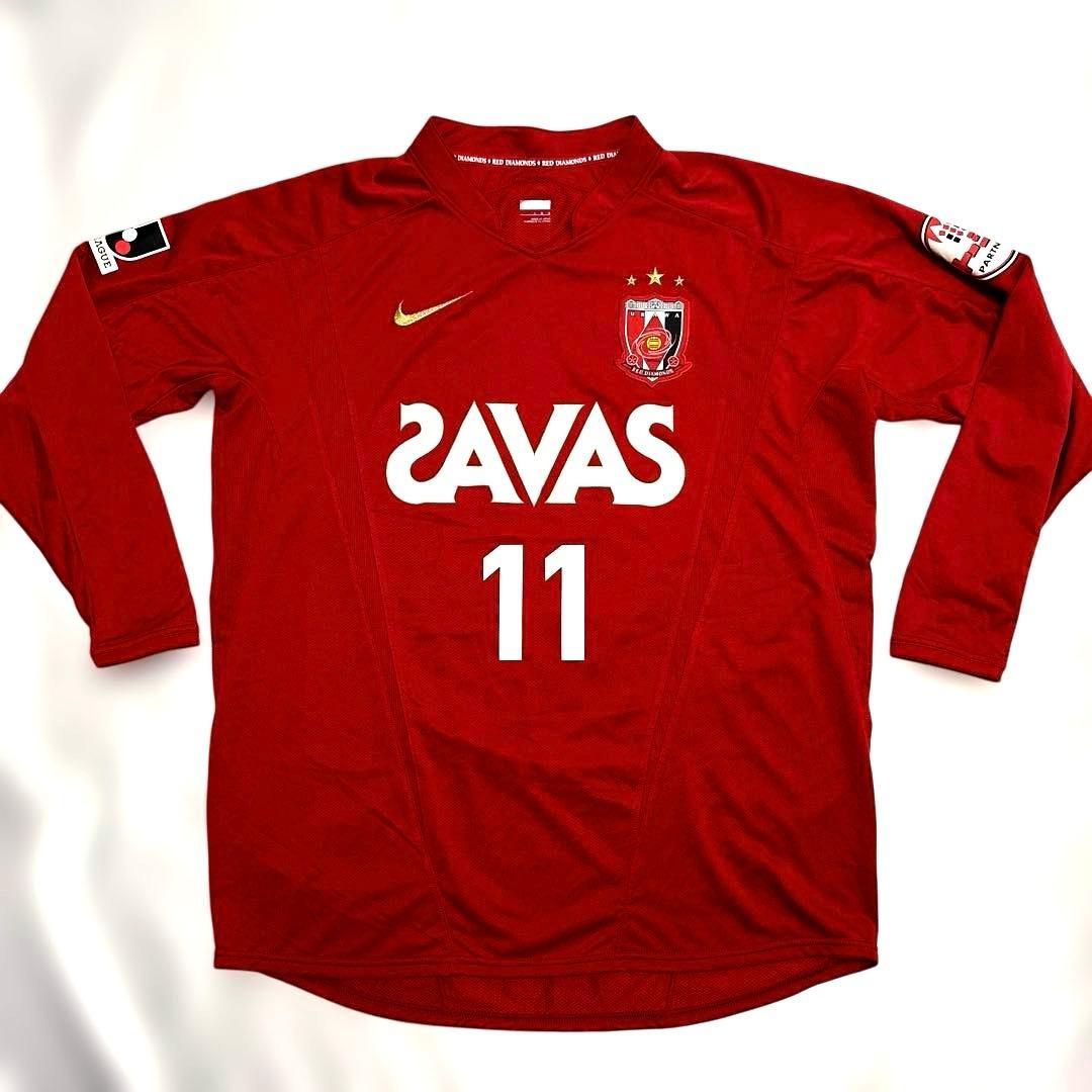 NIKE 浦和レッズ 2009 #11 田中達也 ホーム ユニフォーム 長袖 L