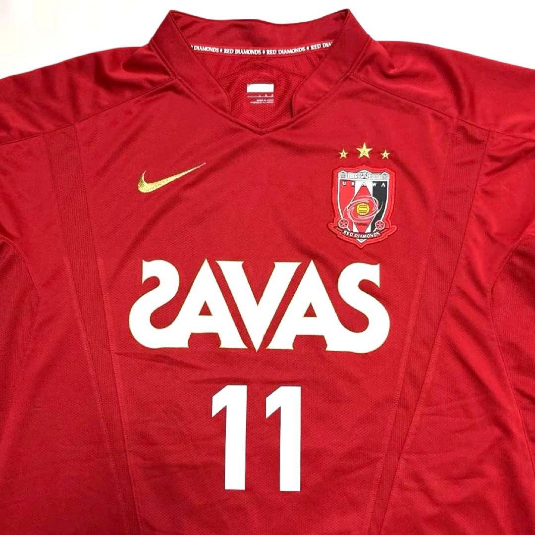 NIKE 浦和レッズ 2009 #11 田中達也 ホーム ユニフォーム 長袖 L
