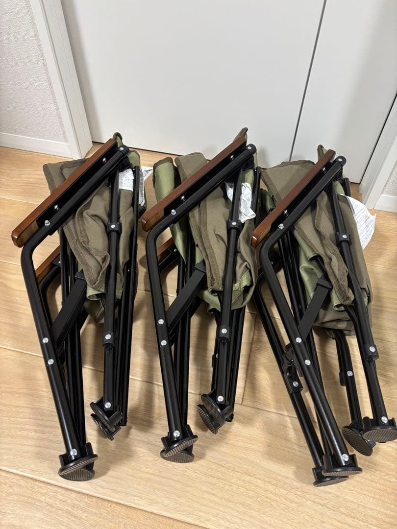 BUNDOK アウトドアチェア　バンドック　焚き火チェア　3脚セット