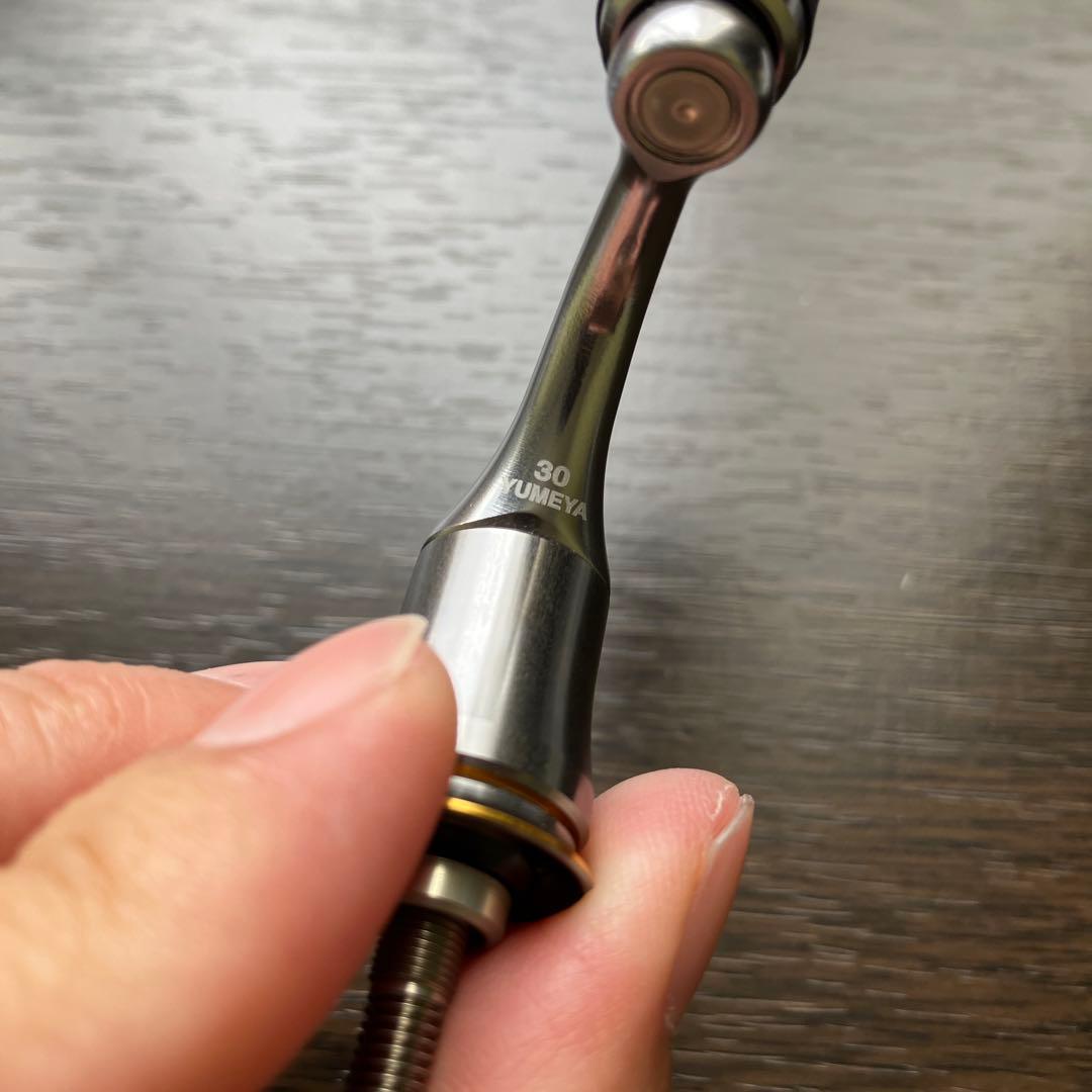 レア　軽量　夢屋　アルミハンドル30mm 夢屋　パドルノブ　ドライブ　スタンド