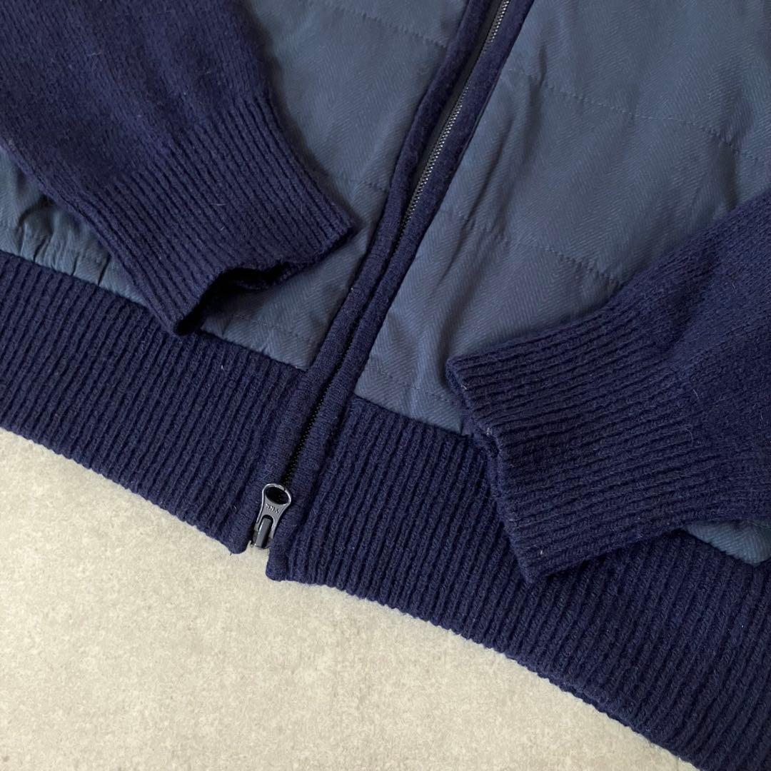 BEAMS GOLF ニット切り替え 中綿入りジャケット/M/ブルゾン