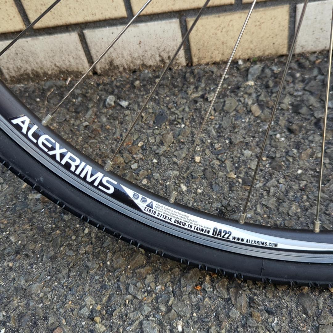 ★ALEXRIMS DA22 650c フロントホイールセット