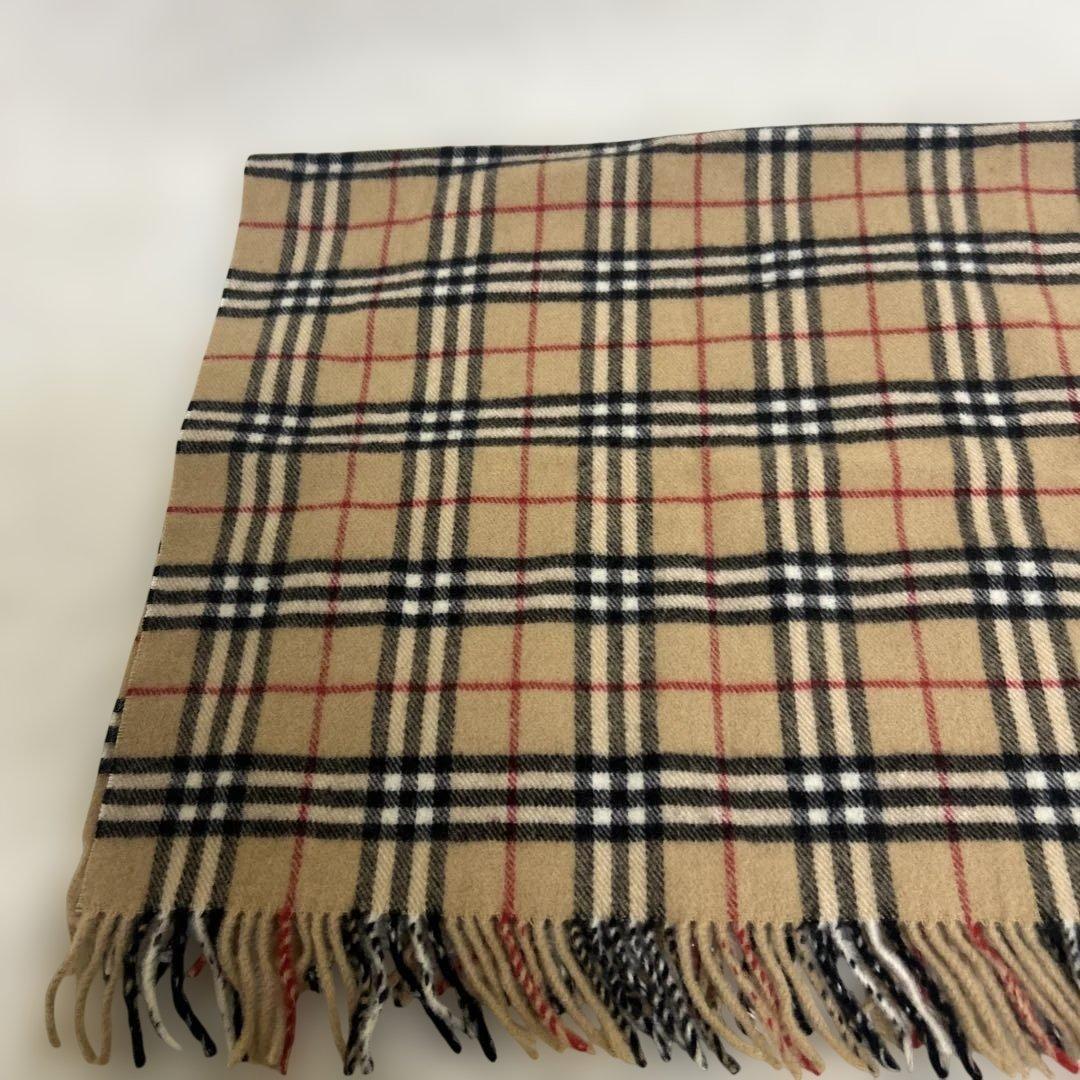 【極美品】バーバリー　膝掛け　65×120cm ウール　ノバチェック