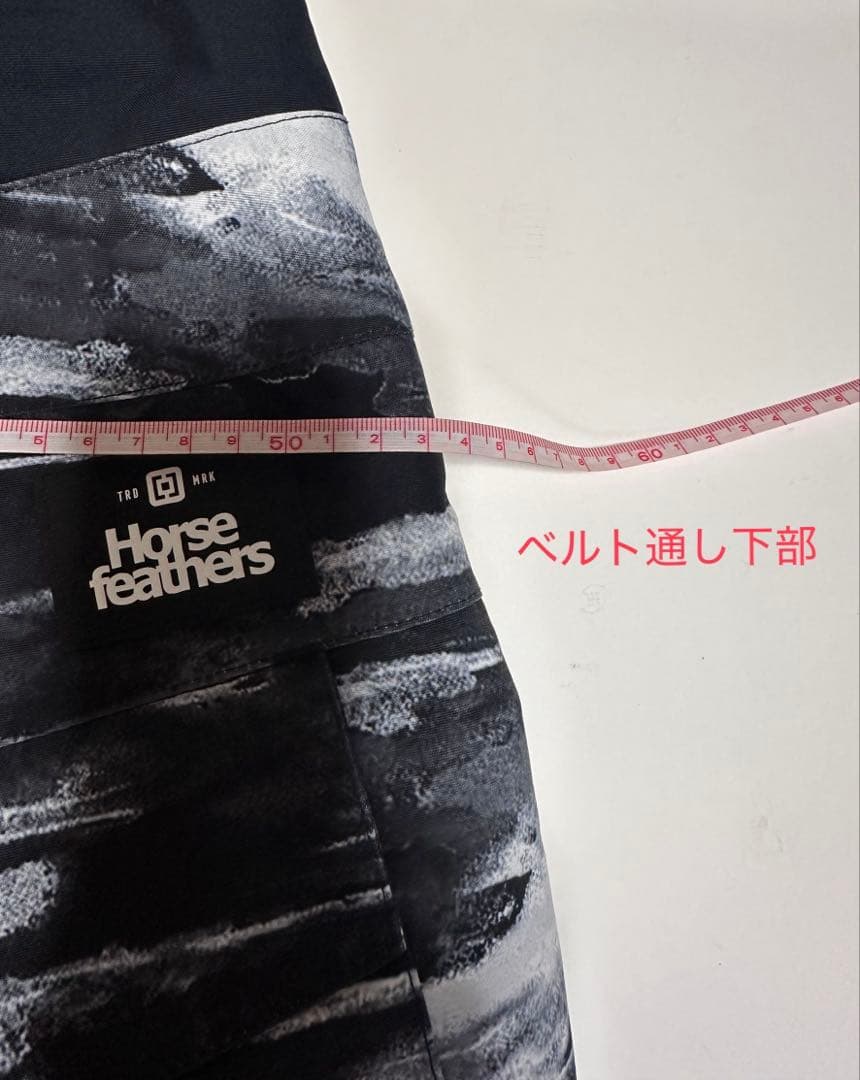 Horse Feathers 迷彩 スノーボード ビブパンツ L