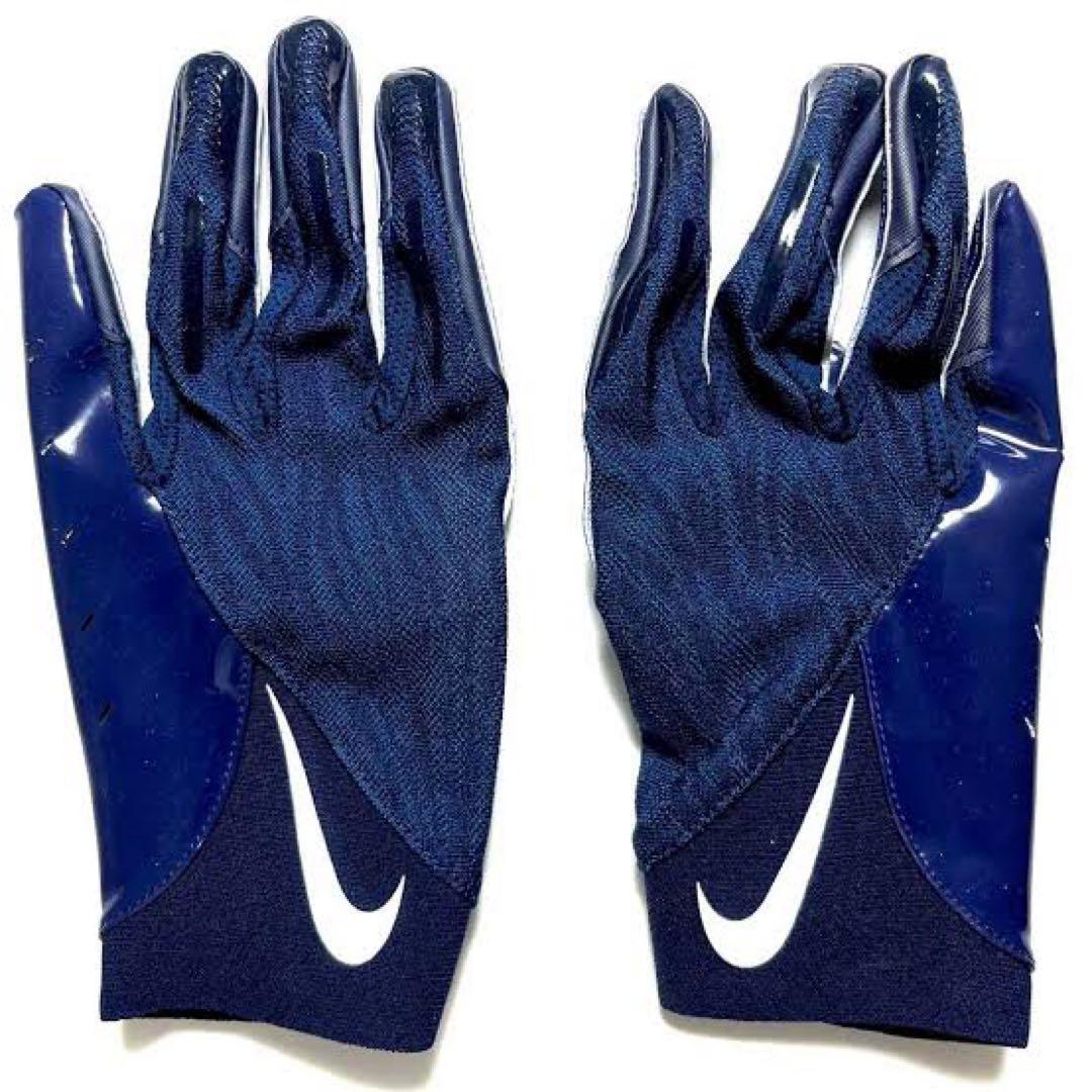 【XL】NIKE VAPOR KNIT 4.0 ネイビー アメフト グローブ
