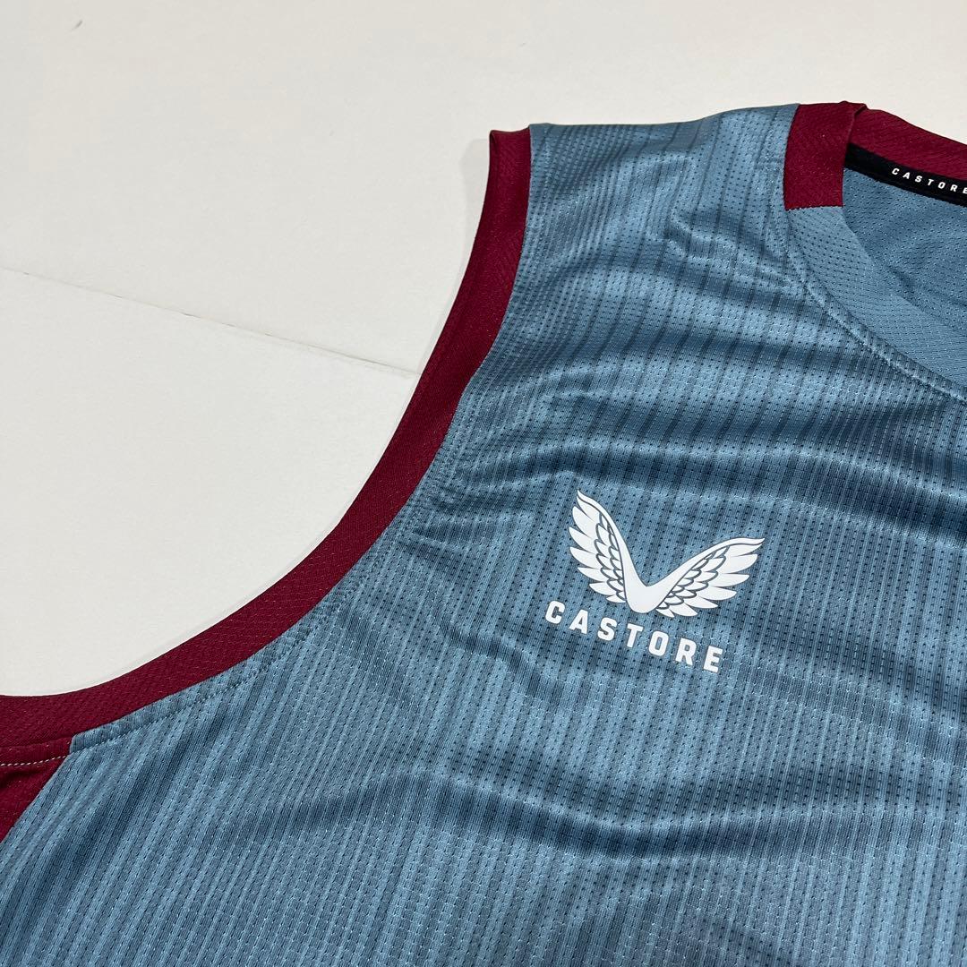 CASTORE アストンヴィラ ノースリーブ XLサイズ トレーニングウェア
