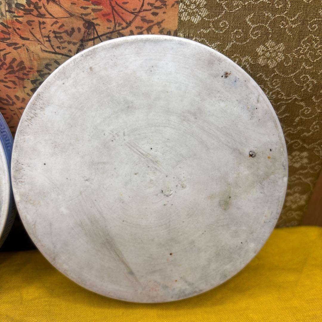 中国美術 龍 硯 染附 清の時代　光緒時代