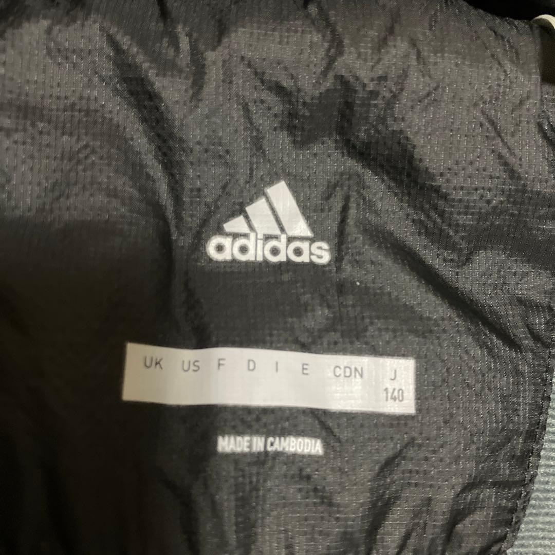 極美品⭐︎adidas アディダス ロングダウン ベンチコート ブラック 140