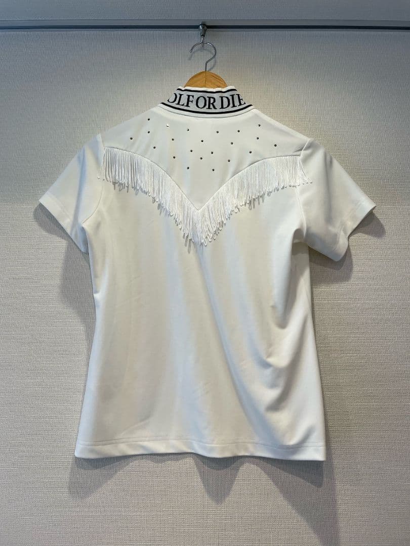 美品✦マークアンドロナ✦Orb Fringe Tee✦フリンジモックネックシャツ