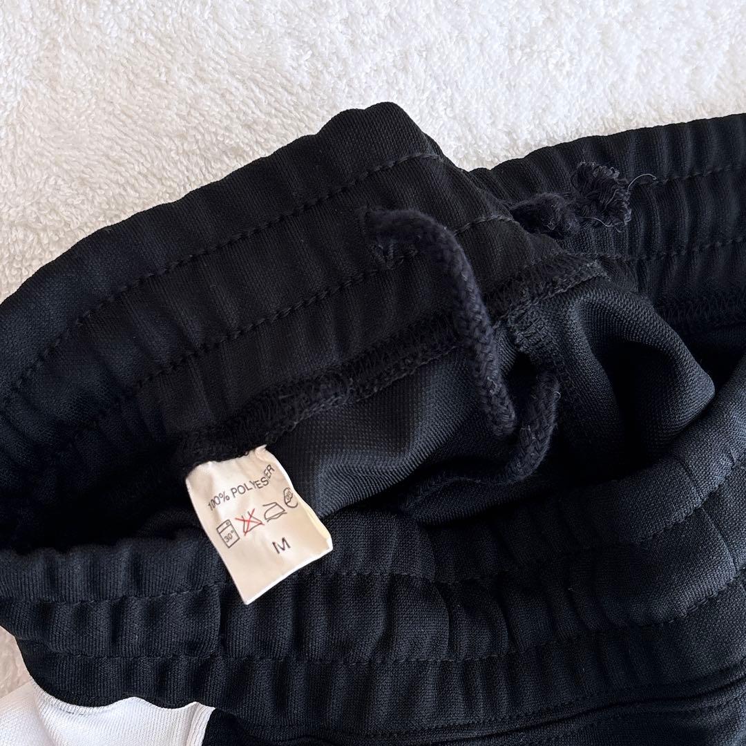 NIKE ナイキ ジャージ上下セットMセットアップ 刺繍ロゴ ブラック黒白レトロ