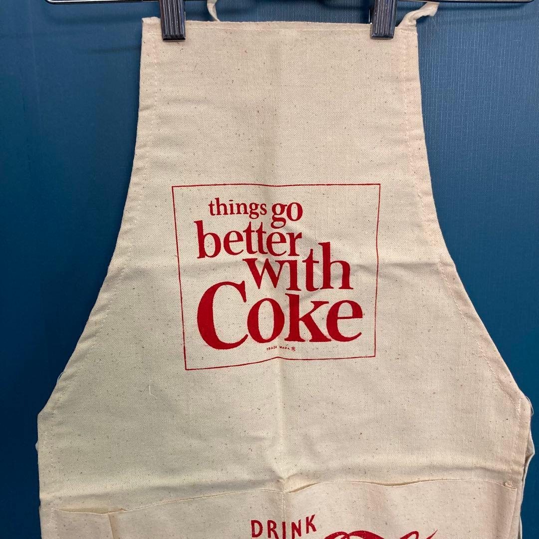 USAヴィンテージ デッドストック　コカコーラ エプロン ネイル　キャンバス