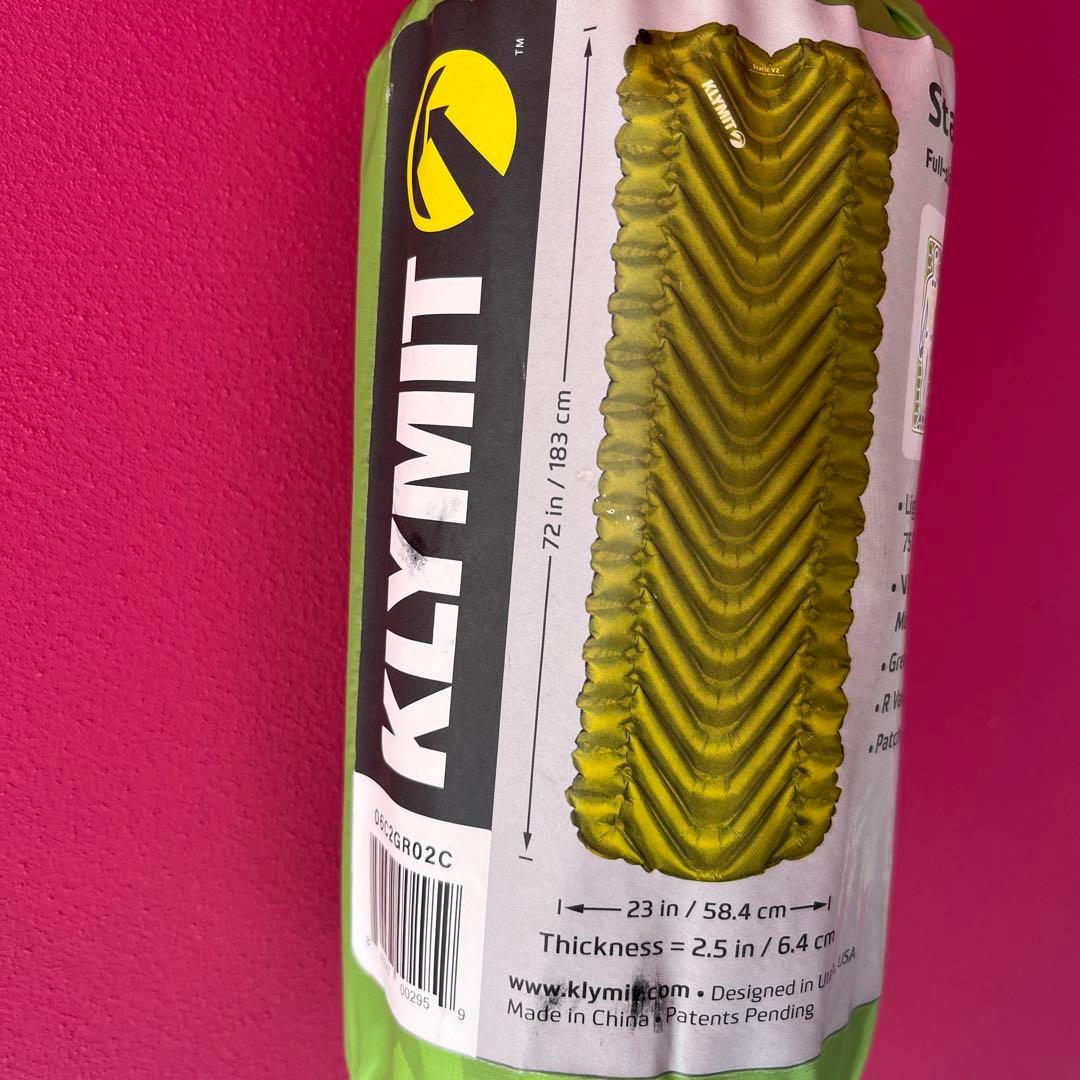 KLYMIT Static V2 スリーピングマット