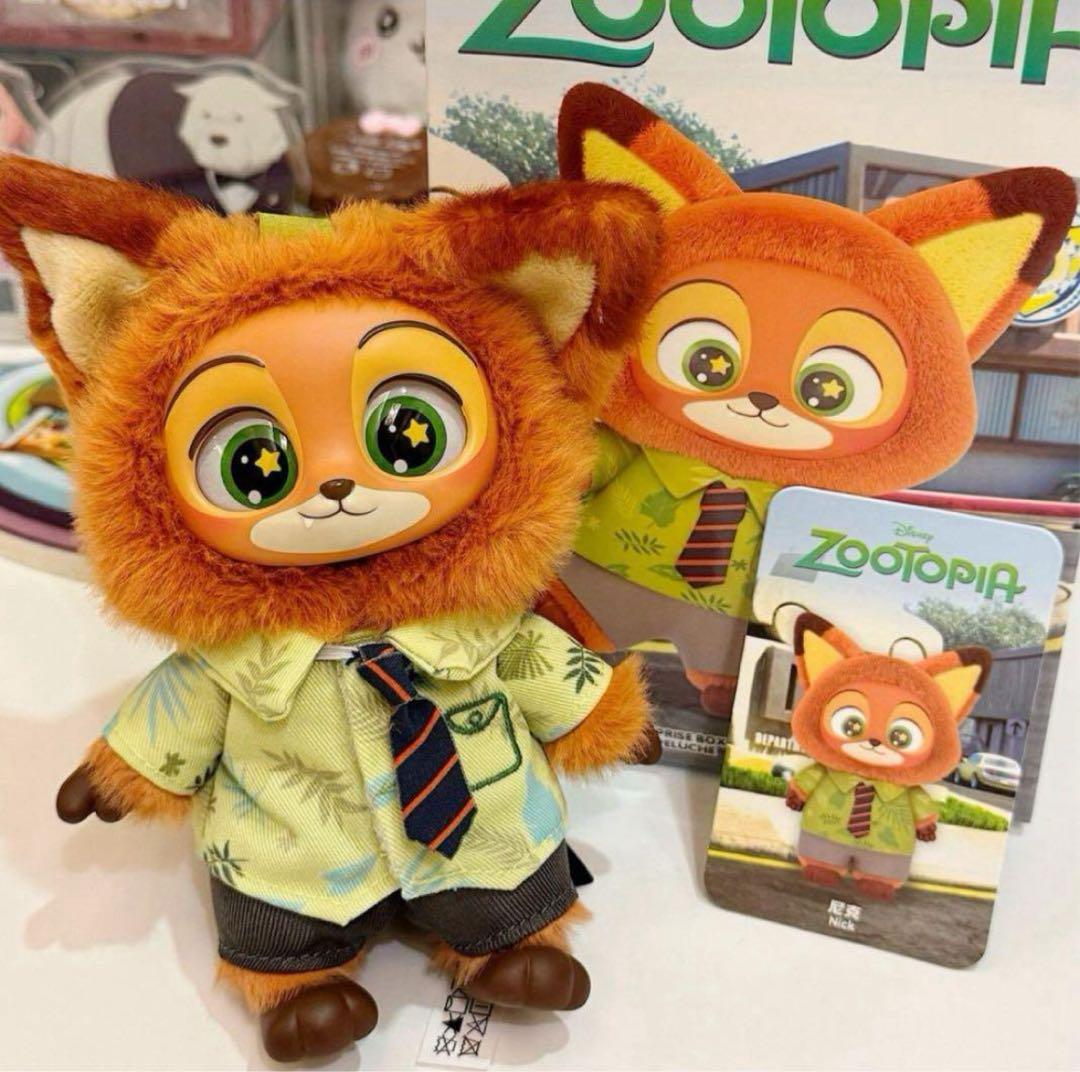 【袋未開封】ディズニー ズートピア ぬいぐるみ ニック＆警官ニック 2体セット