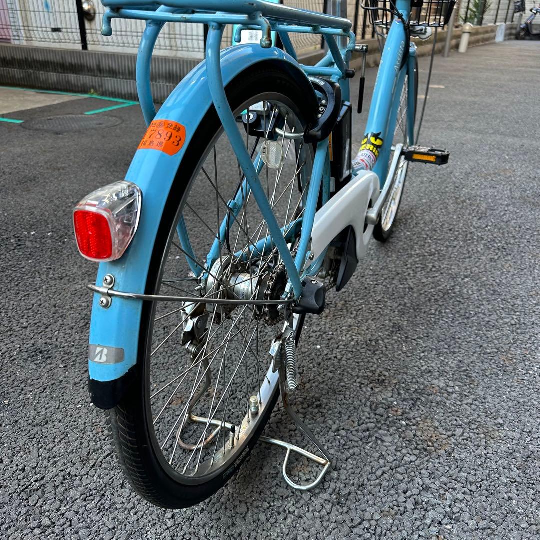 最終価格　ブリヂストン　電動自転車　アシスタ　24インチ　前カゴ付き