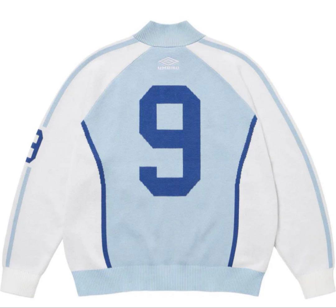 ウェア Supreme x Umbro Zip Up Sweater LightBlue