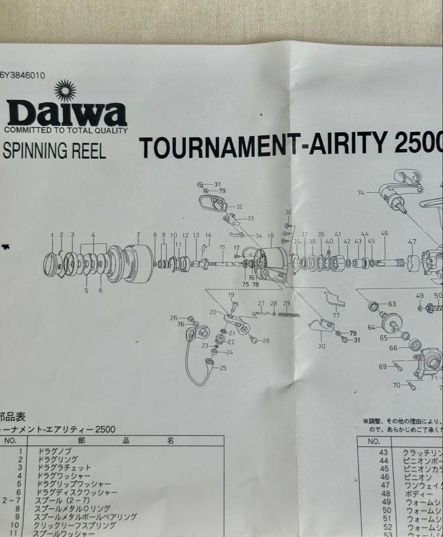 ダイワ　エアリティ 2500元箱付き