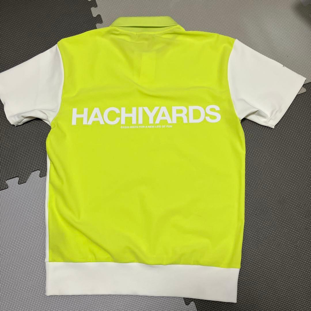 8 YARDS ポロシャツ M ホワイト/ライム