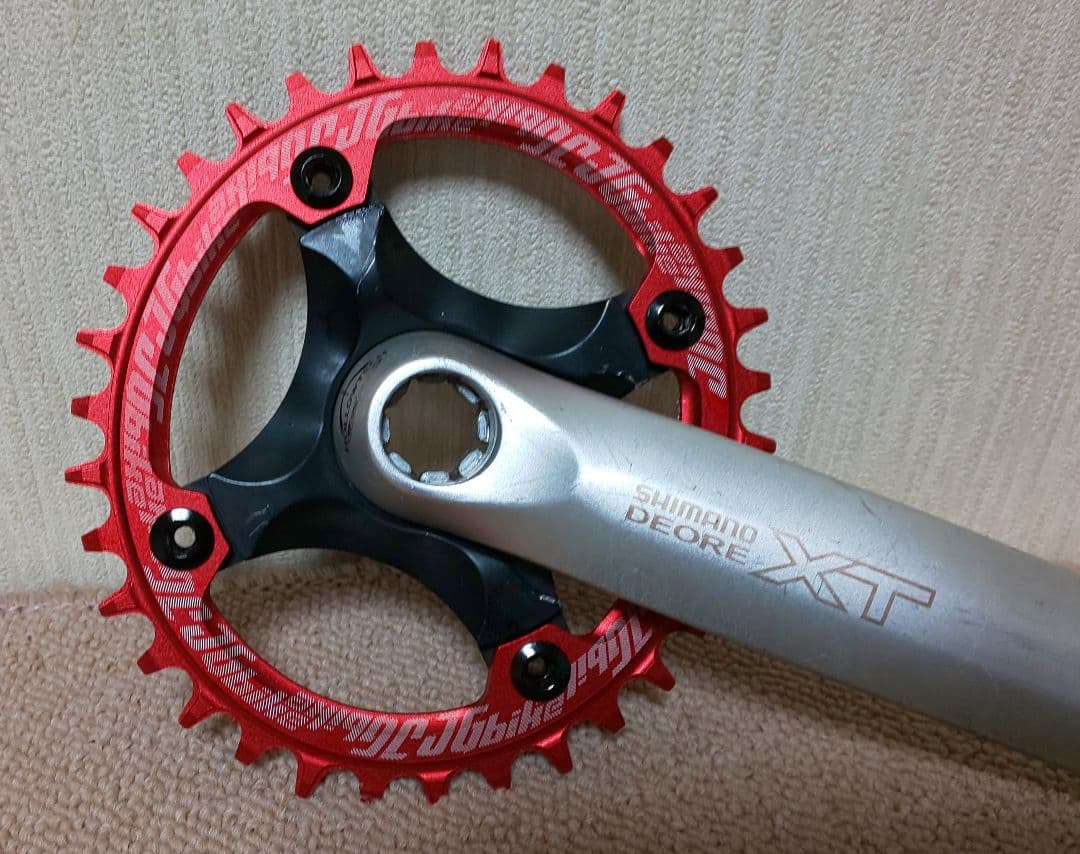 シマノXTナローワイド・ シングル仕様クランク 他