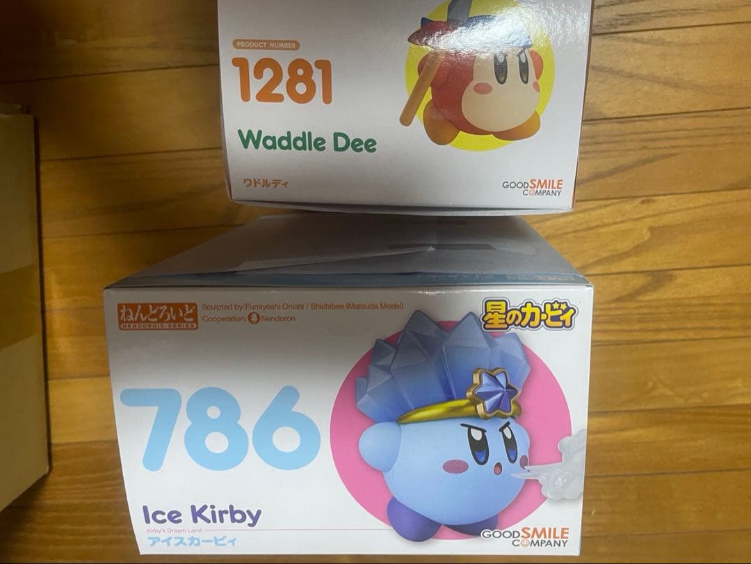 星のカービィ　ねんどろいど　786 ワドルディ　1281 アイスカービィ特典付き