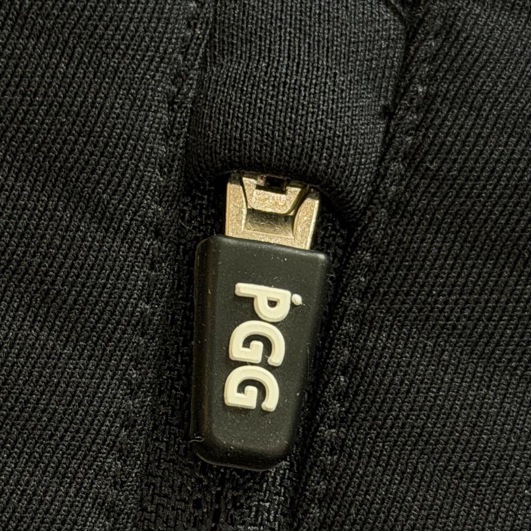 PGG　パーリーゲイツ　ジップパーカー　ネイビー　袖ライン　ゴルフウェア　M
