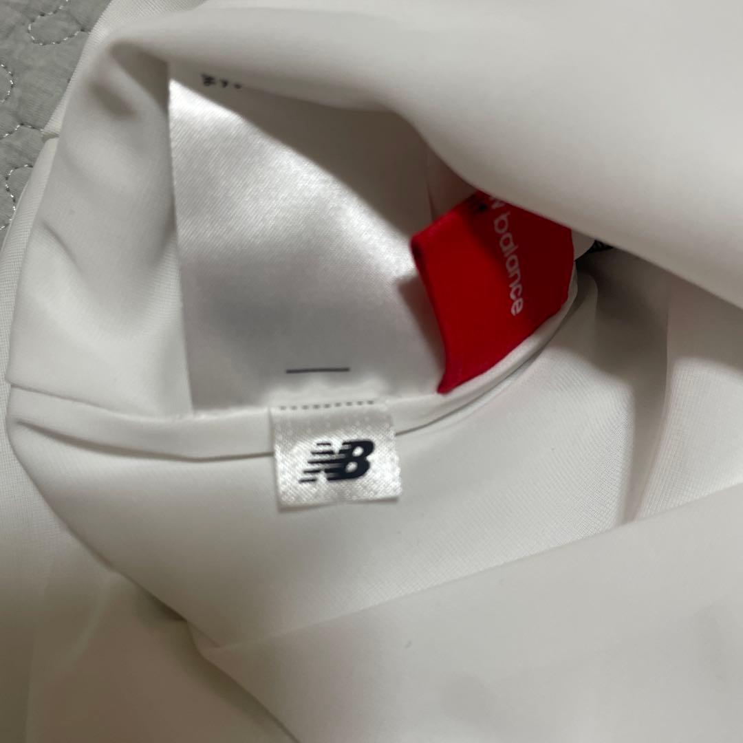 NEW BALANCE GOLF 半袖モックネックワンピース ブラックホワイト0