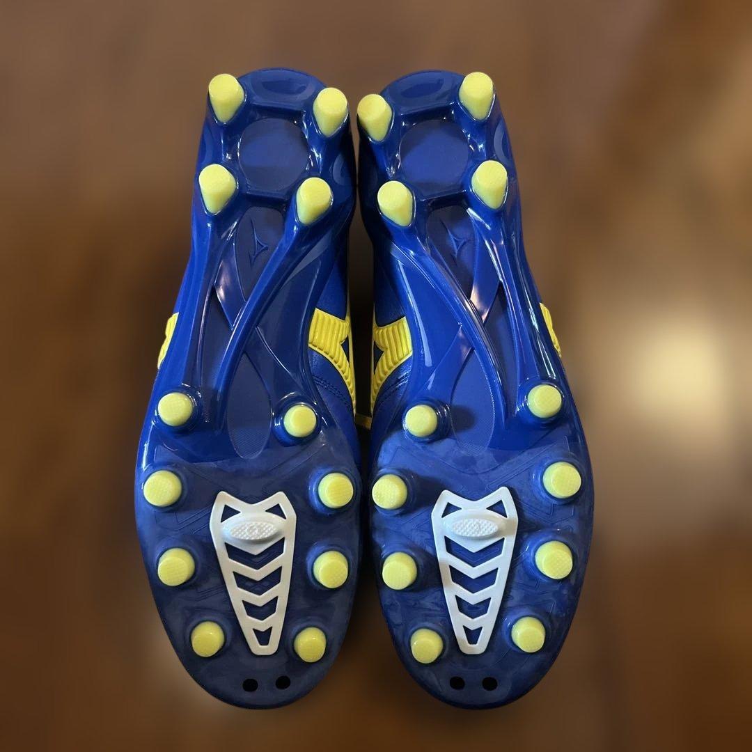 新品未使用MORELIA NEO 青/黄　p1ga141045 25.5cm
