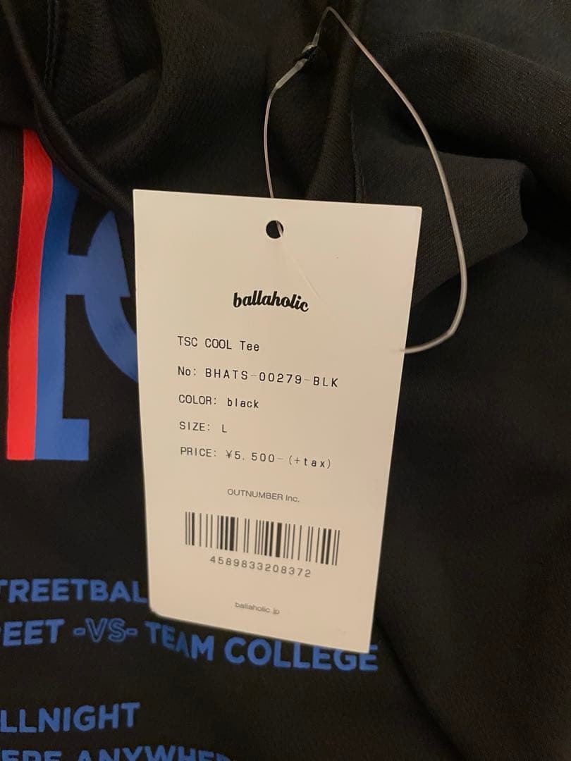 Ballaholic TSCドライ系素材 Tシャツ 黒