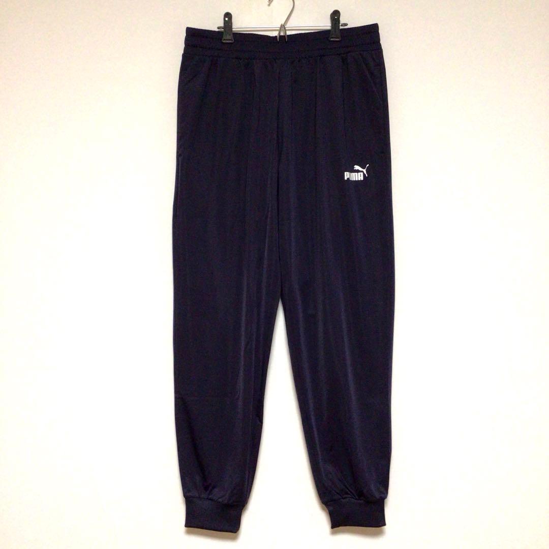 ほぼ未使用 PUMA ワンポイント セットアップジャージ 紺 L メンズ