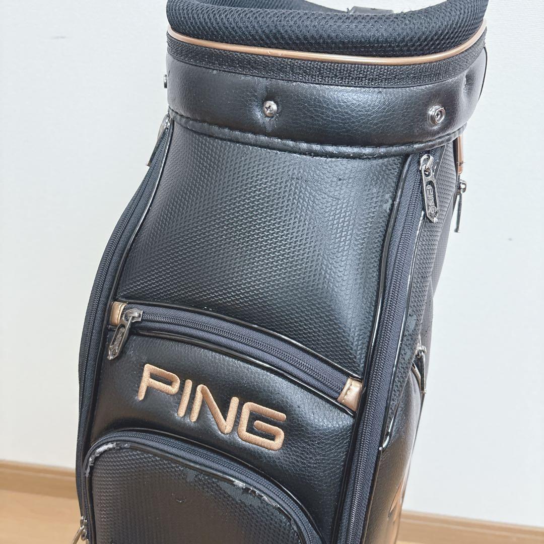 K337 PING ブラック ブラック COPPR キャディバッグ フード無し