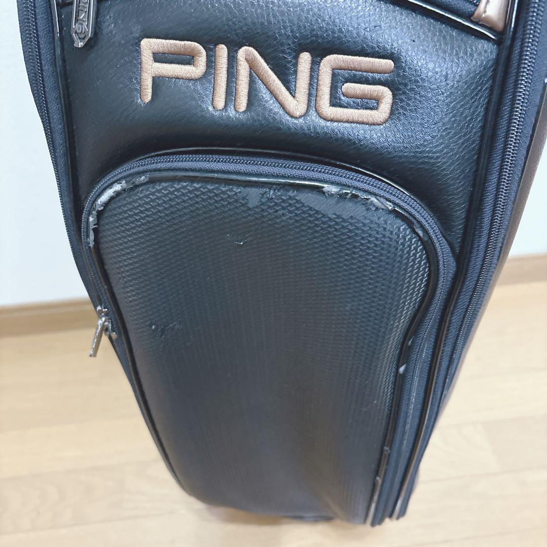 K337 PING ブラック ブラック COPPR キャディバッグ フード無し