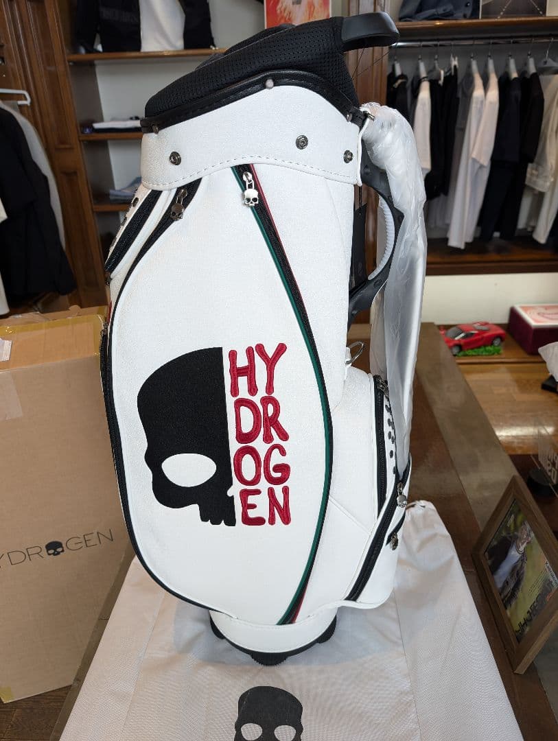 み*み様 HYDROGEN スカルロゴ キャディバッグ