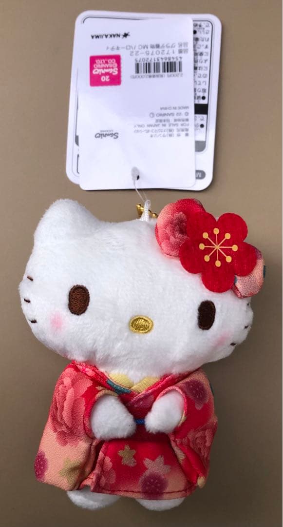 超お買得‼️正規品　新品タグ付　ハローキティ 着物キーホルダー 5体セット❣️