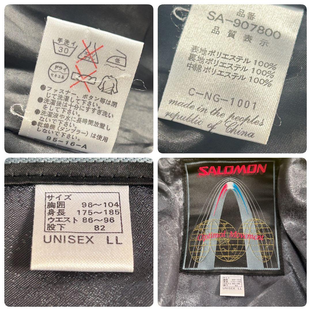 Z234 SALOMON スキーウェア 上下セット メンズ LL Y2K 90s