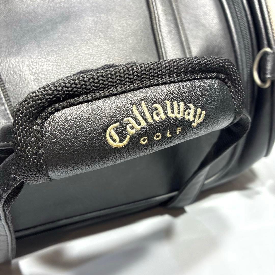 Callaway 2way ボストンバッグ ゴルフ 大容量 シューズ収納付 黒